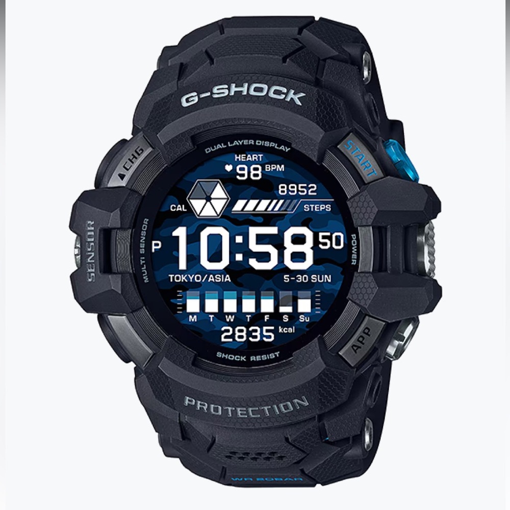 G-SHOCK G-SQUAD PRO
GSWH1000-1 Black watch
